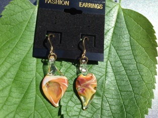 Caramel Leaf Earrings 7